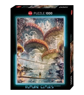 SHROOMLAND FUTURES CITIES Puzzle 1000 Pièces
