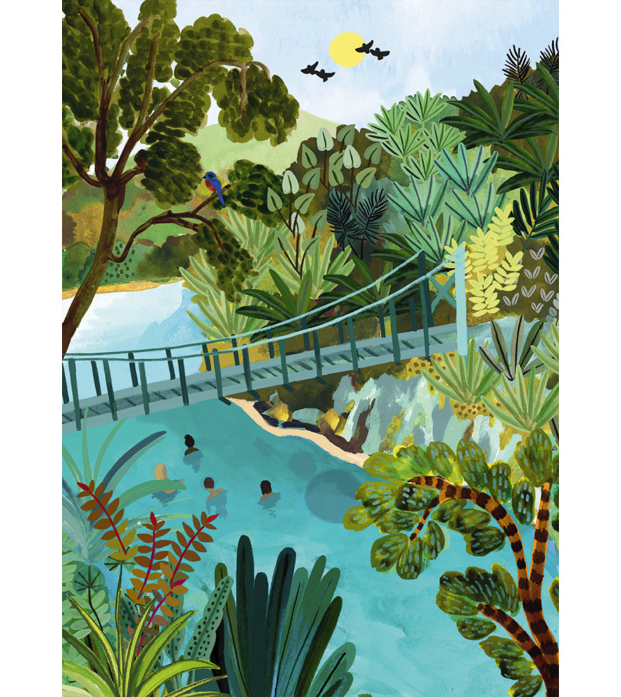 Piscine Bleues en Nouvelle-Zelande Puzzle 500 Pièces