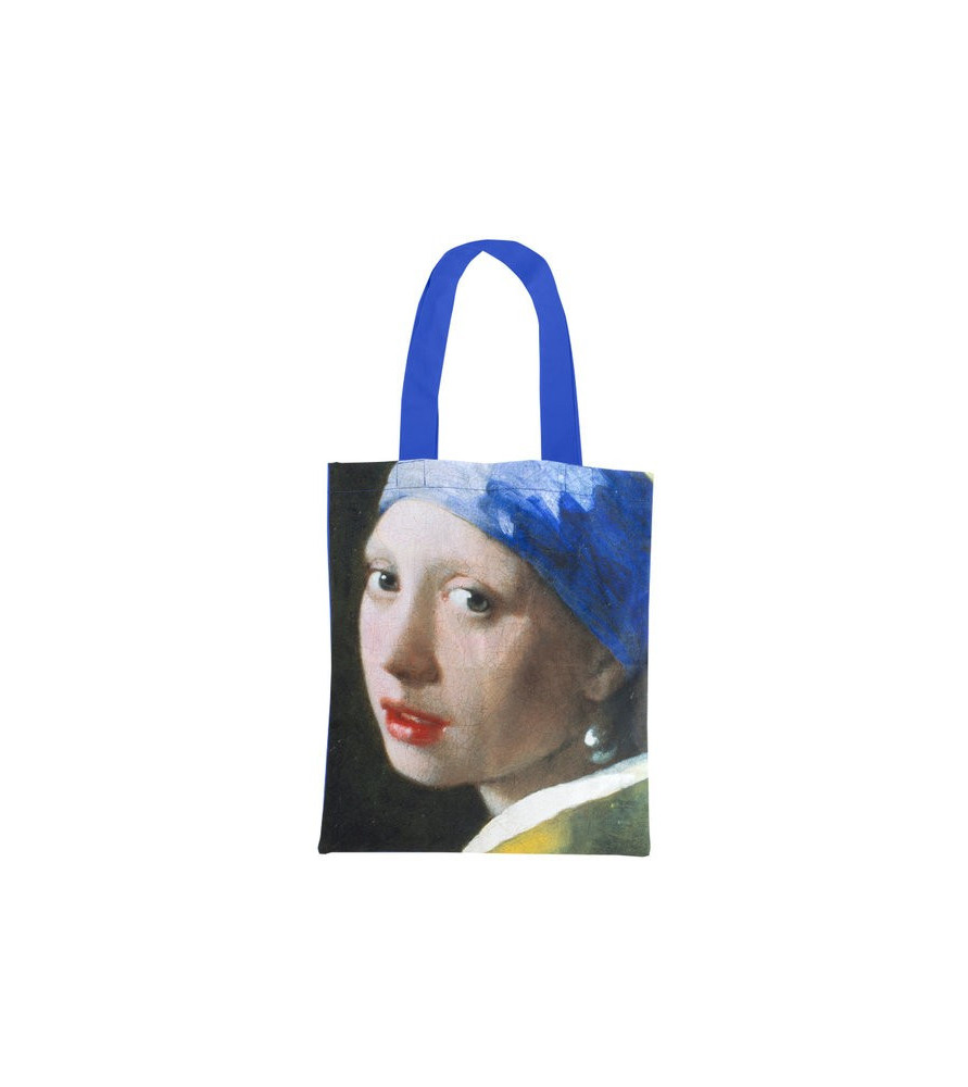 Sac fourre-tout en coton Luxe, Vermeer, La Jeune Fille à la perle