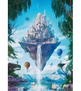 Puzzle 1000 Pièces Sky Isle Heye | Cité Futuriste Suspendue