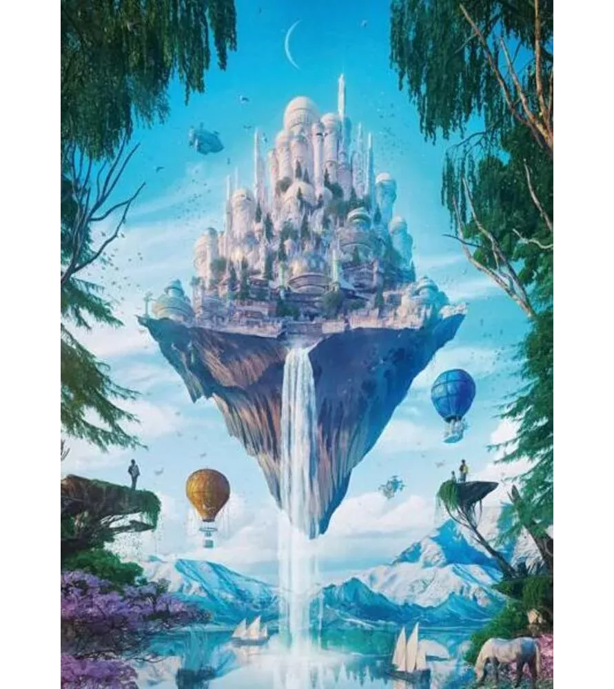 Puzzle 1000 Pièces Sky Isle Heye | Cité Futuriste Suspendue