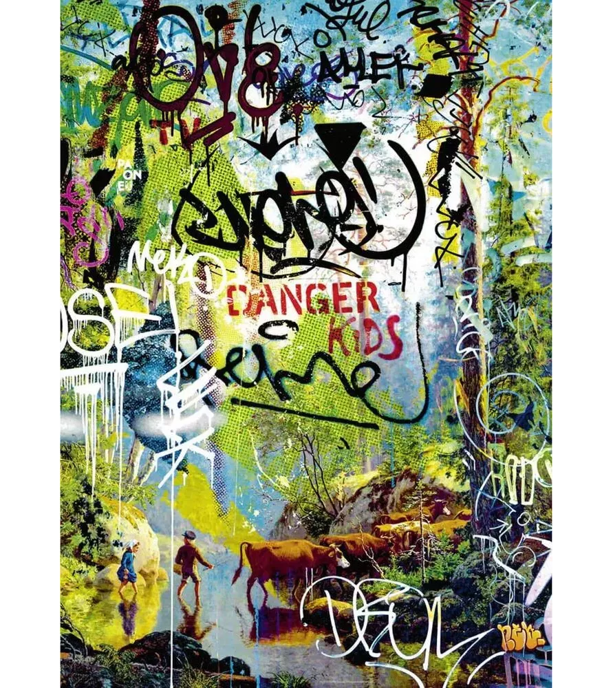 Puzzle 1000 Pièces Danger Kids Rebrush Heye | Street Art Fun