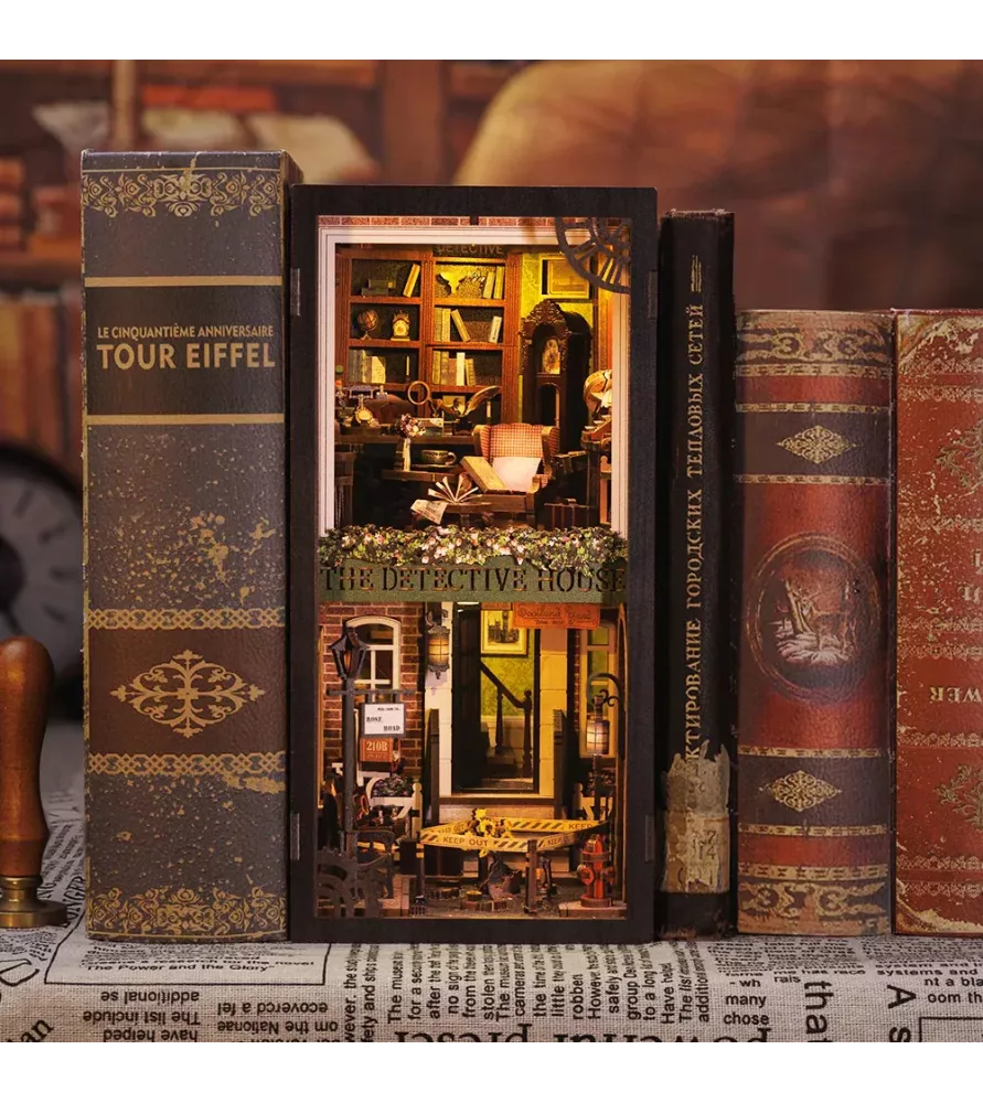 DIY Rose Detective Cutebee - book nook agence detective retro lumineuse - Assemblez-Moi Langon Sud Gironde