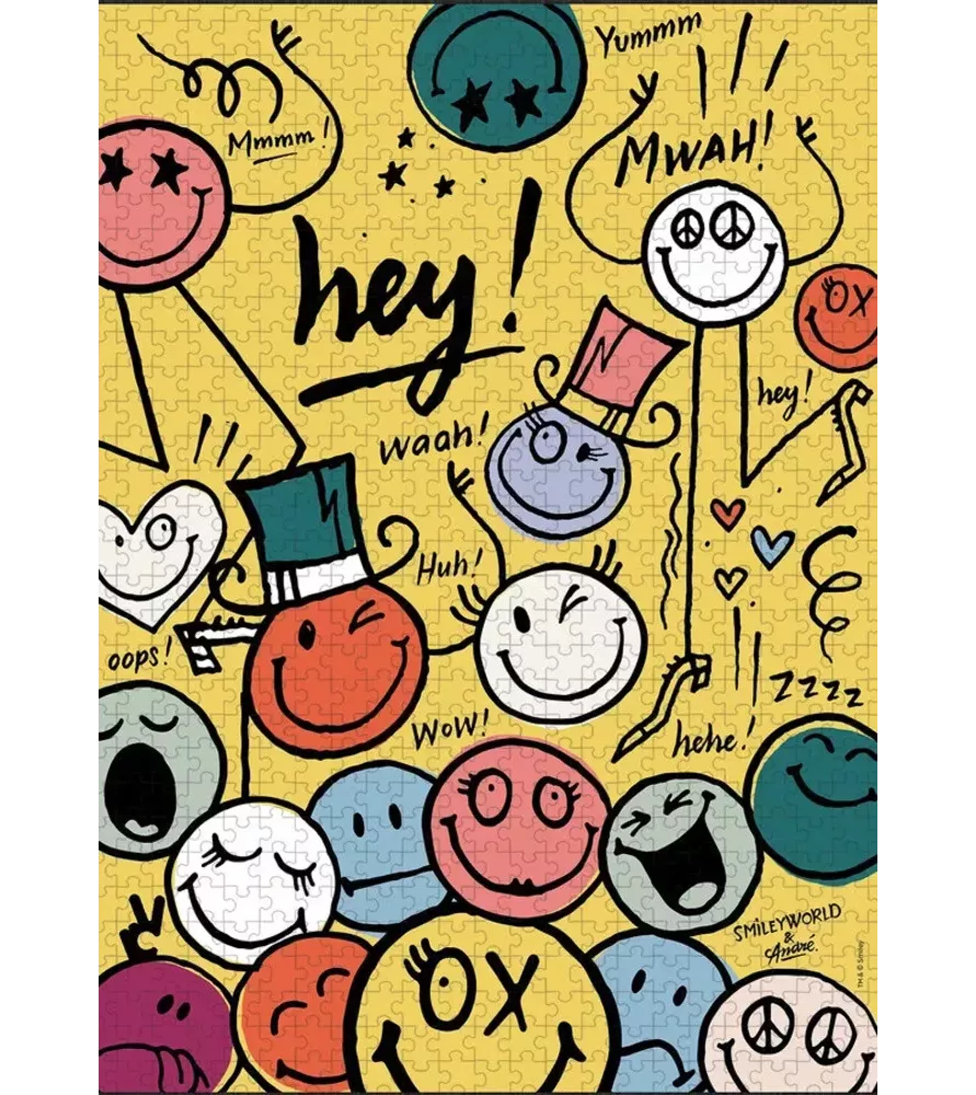 Puzzle Hehehe ! Smiley x André – 1000 p. (Piece & Love) | Assemblez-Moi