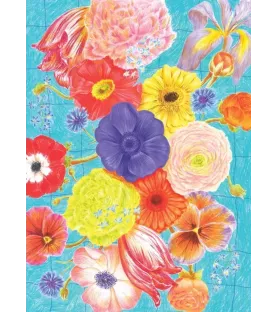 Puzzle Nature Peinture (Jour Férié) – bouquet floral coloré et artistique – chez Assemblez-Moi à Langon
