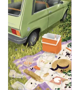 Puzzle Le Casse-Croûte (Jour Férié) – scène de pique-nique champêtre et conviviale – chez Assemblez-Moi à Langon