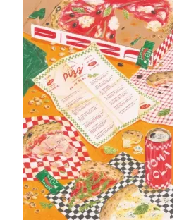 Puzzle Pizza à emporter (Jour Férié) – scène de repas convivial et gourmand – chez Assemblez-Moi à Langon