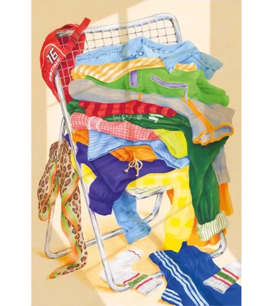 Puzzle Rien à se mettre (Jour Férié) – scène de linge et humour du quotidien – chez Assemblez-Moi à Langon