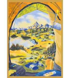 Puzzle Chambre avec vue (Jour Férié) – tente face au lac et montagnes – chez Assemblez-Moi à Langon
