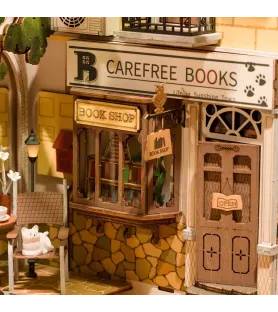 Book Nook Sunshine Town Rolife – ruelle lumineuse citadine miniature – disponible à Langon