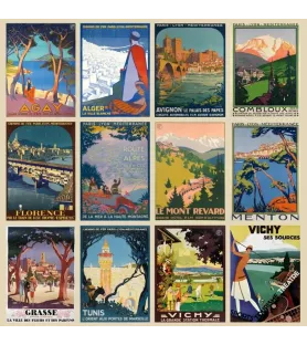Puzzle Les Affiches de Roger Broders Grafika – affiches touristiques vintage 1000 pièces – chez Assemblez-Moi