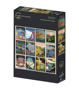 Puzzle Les Affiches de Roger Broders Grafika – affiches touristiques vintage 1000 pièces – chez Assemblez-Moi