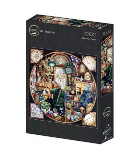 Puzzle Monde et Temps Grafika – atelier vintage et horloges en puzzle 1000 pièces – chez Assemblez-Moi