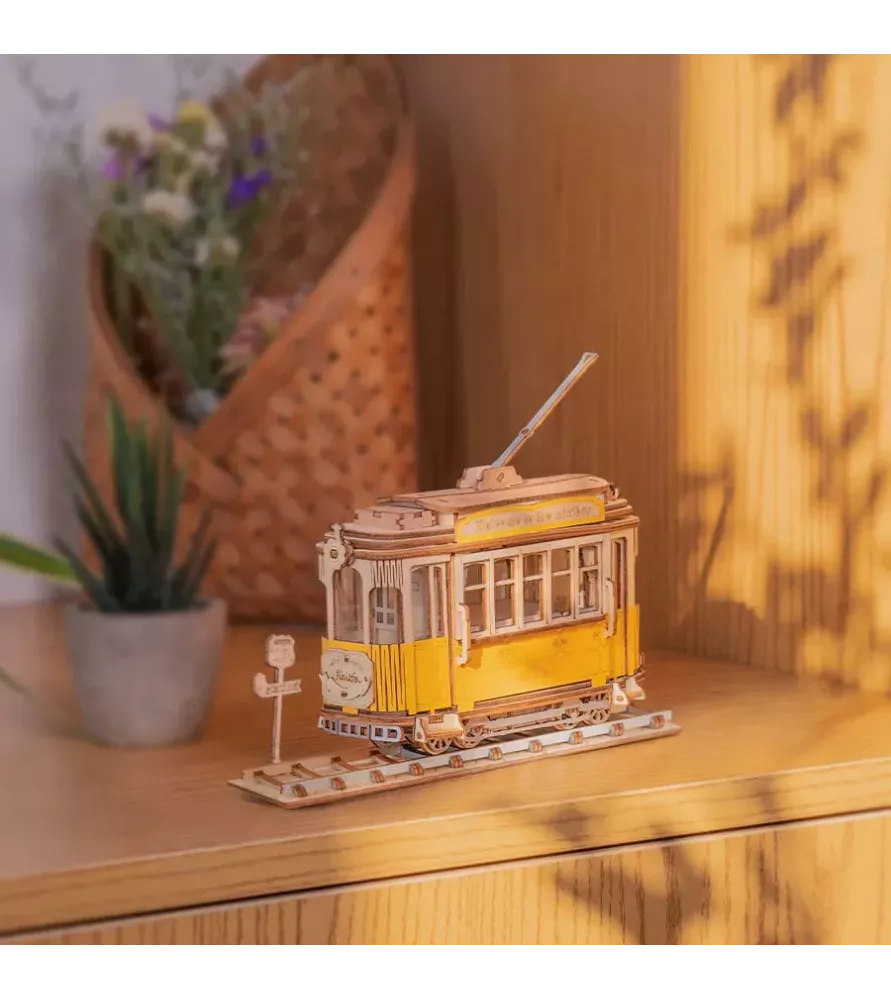 DIY Maquette Tram Car Rolife – tramway rétro en bois DIY – chez Assemblez-Moi