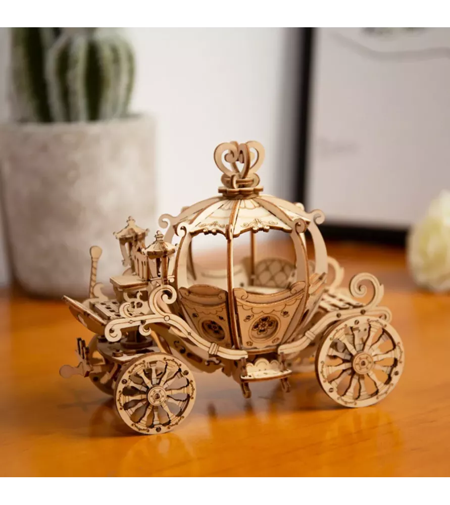 DIY Pumpkin Cart Rolife – carrosse citrouille féérique en bois – chez Assemblez-Moi