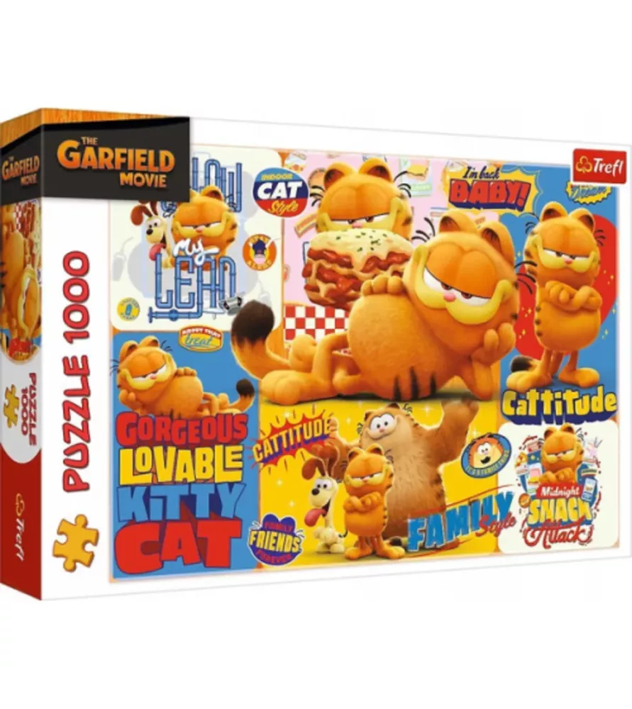 Puzzle 1000p aventures de garfield trefl