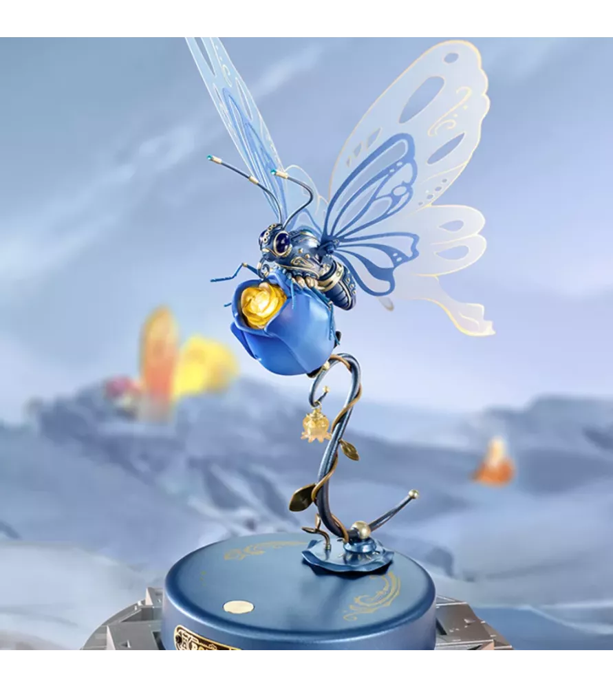 Butterfly Blue ROKR – papillon mécanique articulé bleu – chez Assemblez-Moi