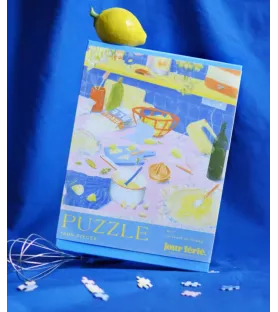 Puzzle La Tarte au Citron (Jour Férié) – scène pâtisserie rétro et gourmande – chez Assemblez-Moi à Langon