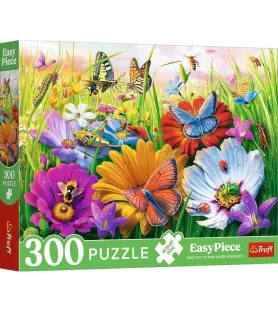 Puzzle Insectes dans les Prés Trefl – insectes et fleurs colorées – disponible à Langon