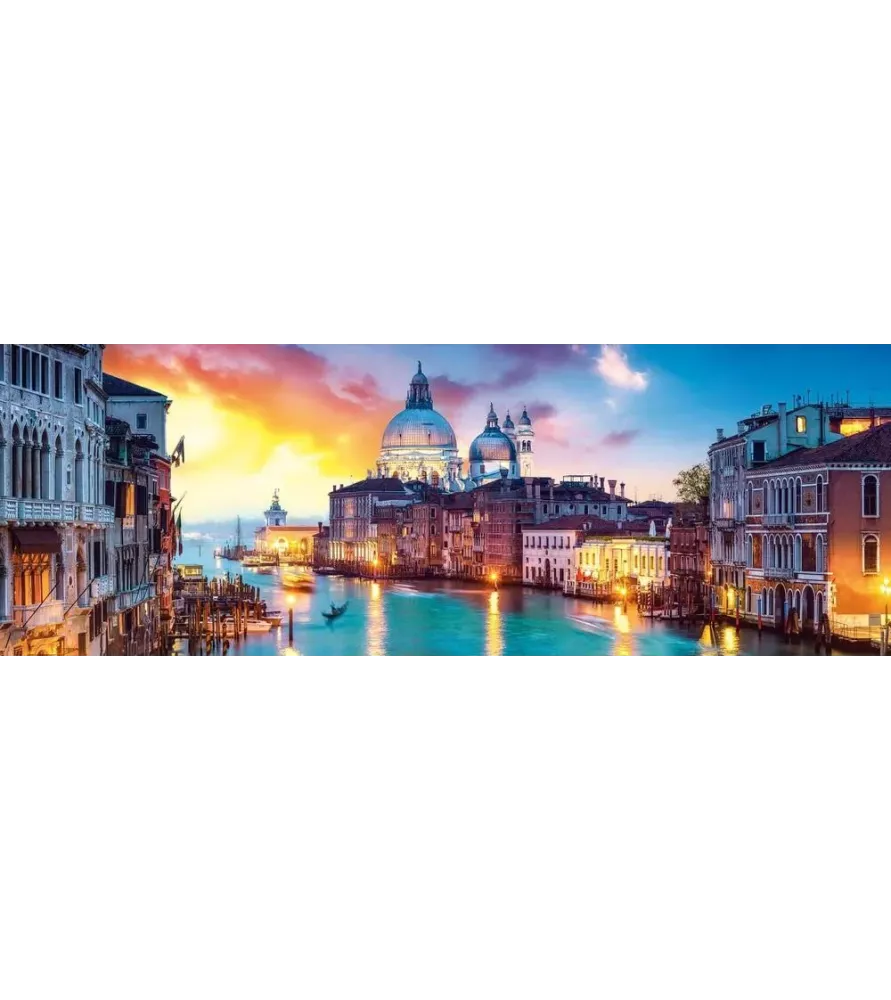 Puzzle Grand Canal Venise Trefl – panorama vénitien au coucher du soleil – disponible à Langon