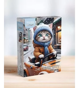 Puzzle The Driver Kitty Yazz – chat au volant d’une voiture rétro – disponible à Langon
