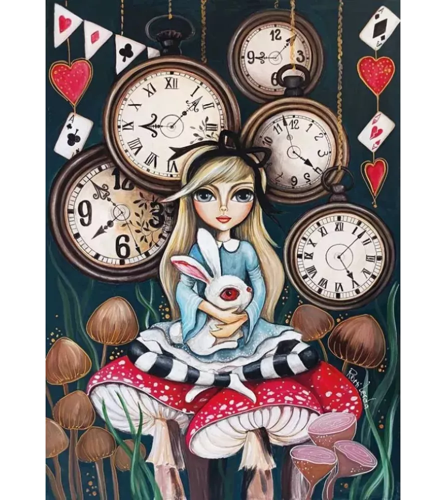 Puzzle Alice In Time Magnolia – horloges et univers poétique – disponible à Langon