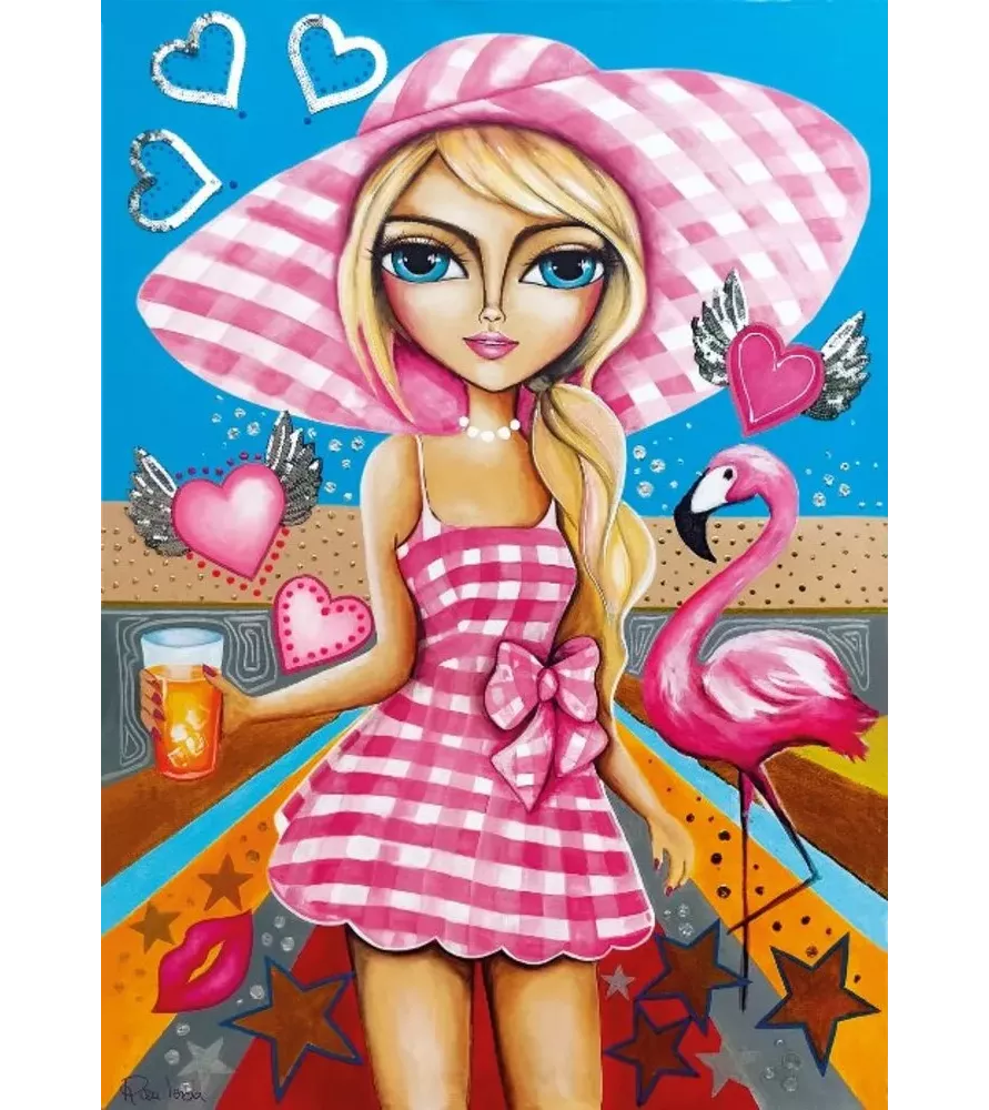 Puzzle La Femme en Rose Magnolia – portrait artistique et poétique – disponible à Langon