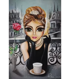 Puzzle Audrey Magnolia – portrait d’Audrey Hepburn élégant – disponible à Langon