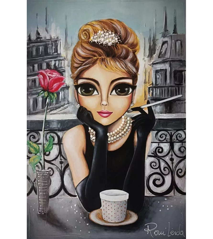 Puzzle Audrey Magnolia – portrait d’Audrey Hepburn élégant – disponible à Langon