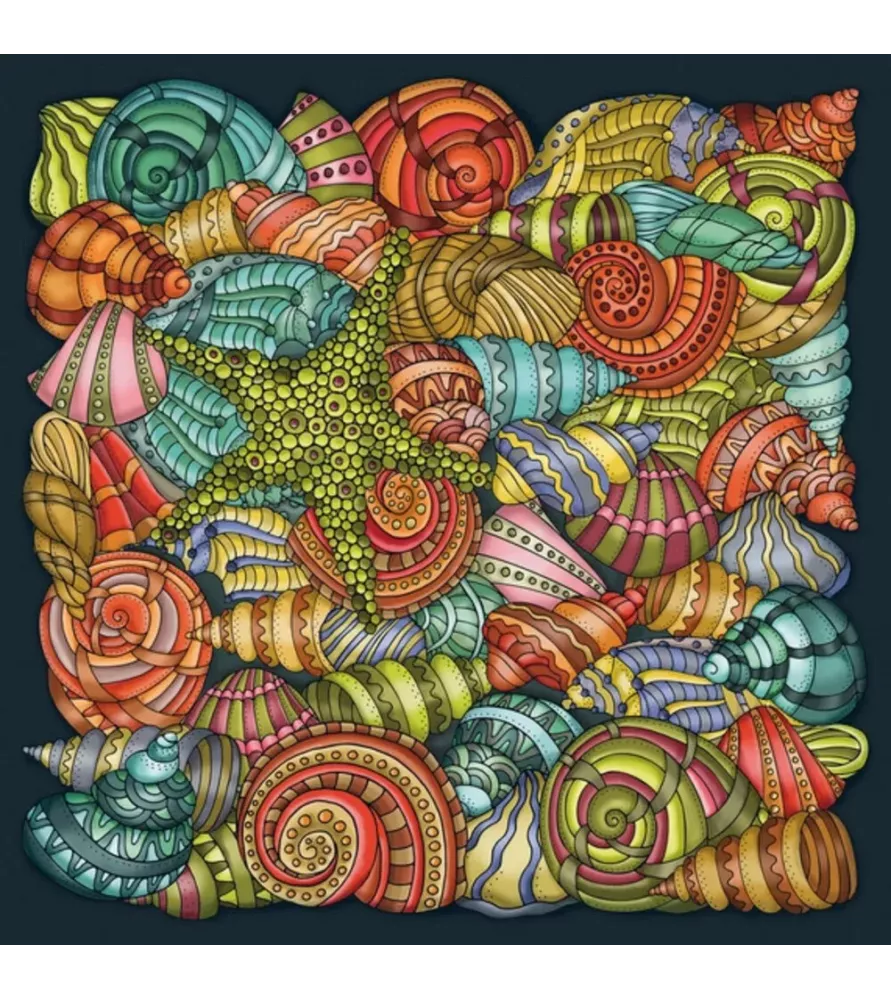 Puzzle Le Son de la Mer Palapeli – illustration marine aux coquillages colorés – chez Assemblez-Moi