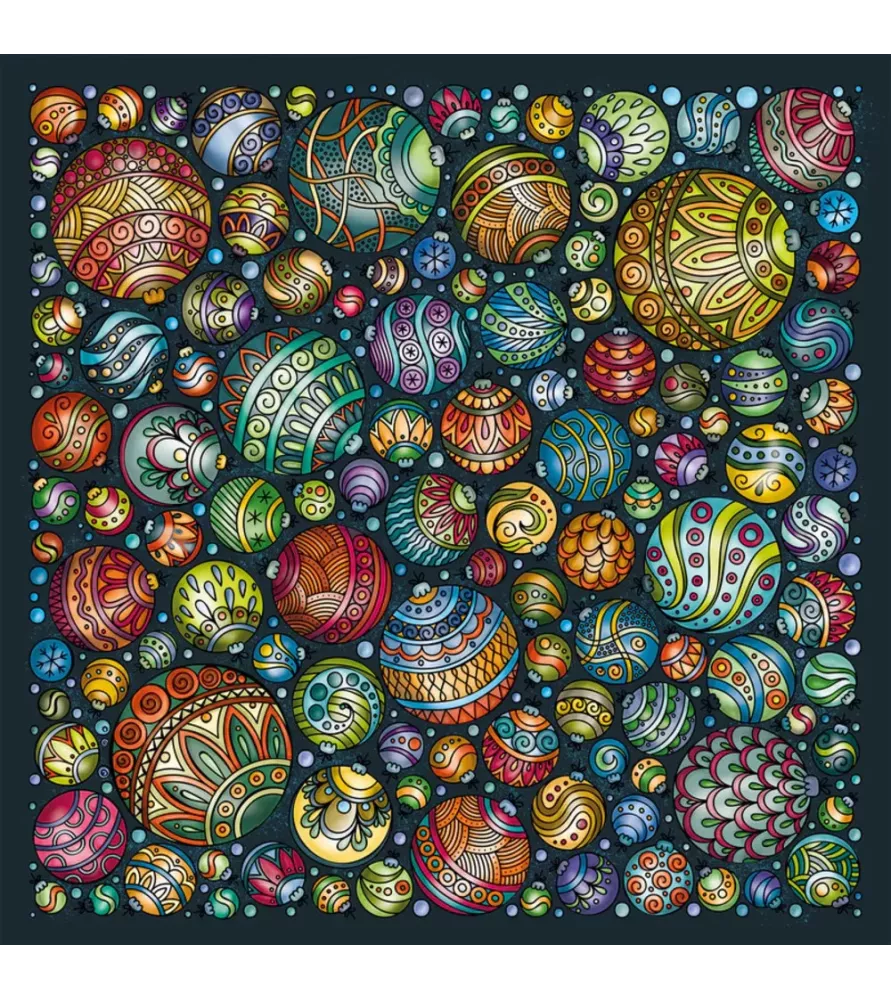 Puzzle Globulaire Palapeli – illustration abstraite de sphères colorées – chez Assemblez-Moi