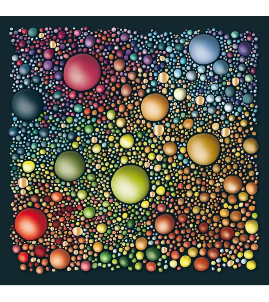 Puzzle Poussière d’or Palapeli – illustration abstraite de cercles colorés lumineux – chez Assemblez-Moi
