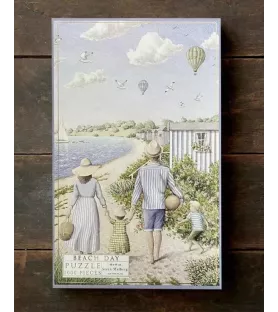Puzzle Koustrup & Co Beach Day – famille en promenade sur la plage – disponible à Langon