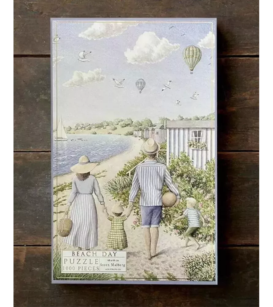 Puzzle Koustrup & Co Beach Day – famille en promenade sur la plage – disponible à Langon