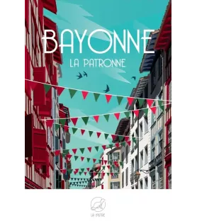 Puzzle Bayonne La Patronne 1000 pièces (La Loutre) – illustration urbaine du Pays Basque – disponible chez Assemblez-Moi