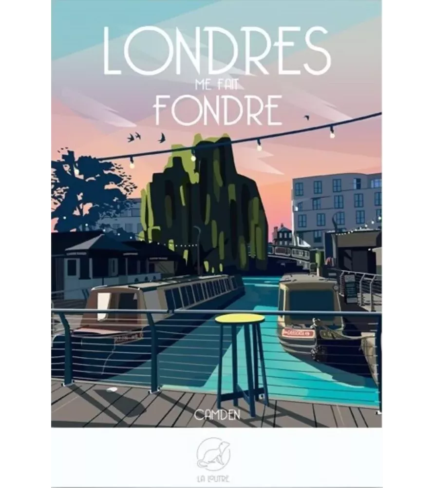 Puzzle Londres 1000 pièces (La Loutre) – illustration de Camden et façades colorées – disponible chez Assemblez-Moi