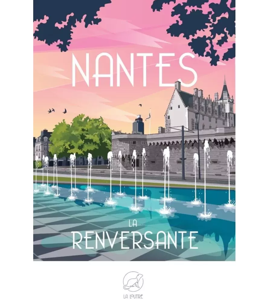 Puzzle Nantes Renversante 1000 pieces La Loutre - miroir d’eau et reflets urbains de Nantes - Assemblez-Moi Langon Sud Gironde