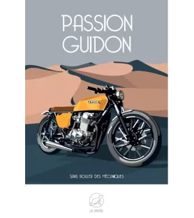 Puzzle Passion Guidon 1000 pieces La Loutre - moto vintage cafe racer sur fond retro - Assemblez-Moi Langon Sud Gironde