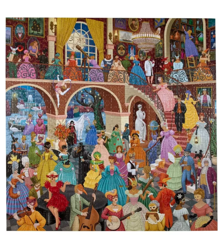 Puzzle Alchemist’s Masquerade eeBoo – illustration mystique et colorée – chez Assemblez-Moi