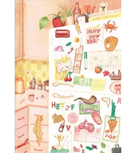 Puzzle La Porte du Frigo (Jour Férié) – scène de cuisine illustrée et poétique – chez Assemblez-Moi à Langon
