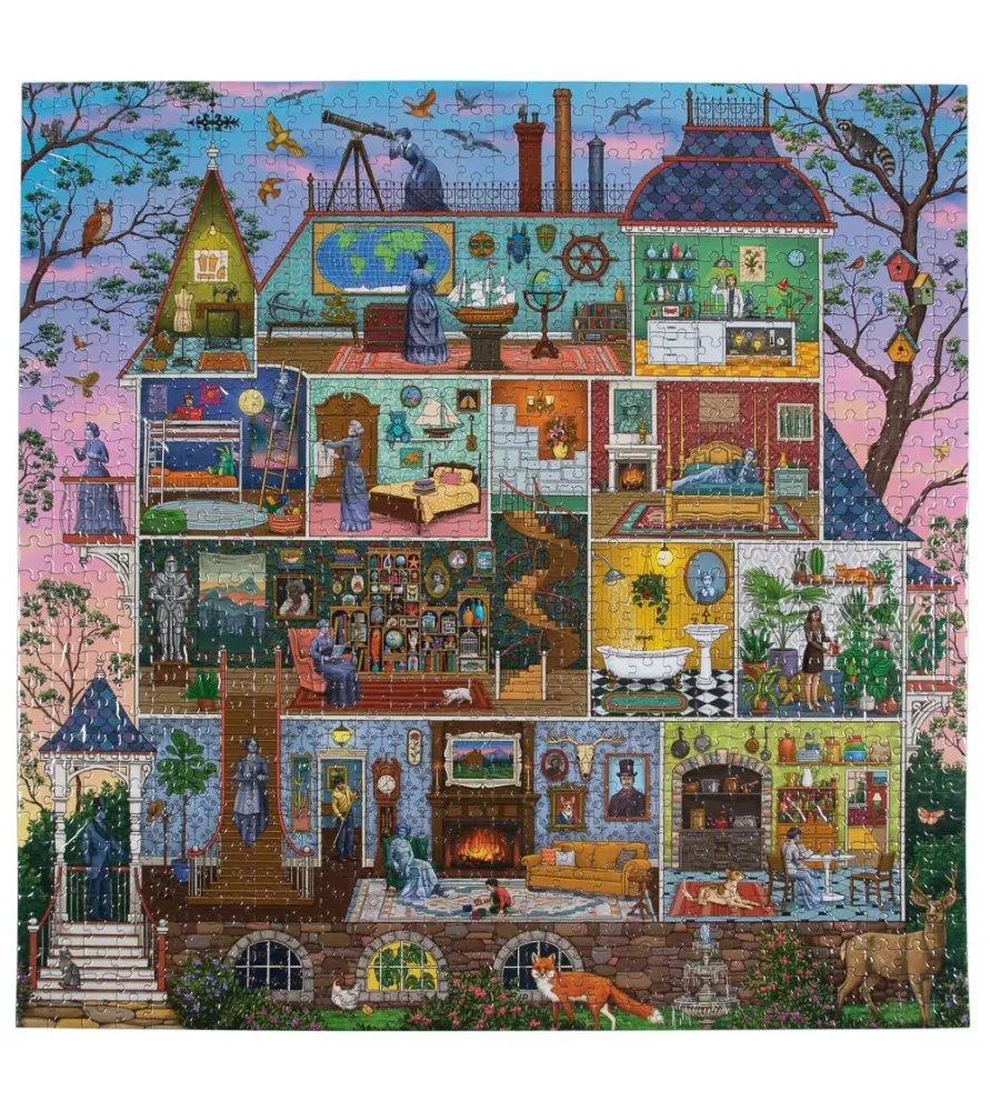 Puzzle The Alchemist’s Home eeBoo 1000 pièces maison fantastique – chez Assemblez-Moi