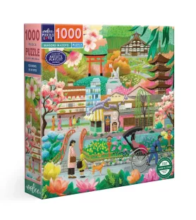 Puzzle Seasons in Kyoto eeBoo – illustration des saisons japonaises – chez Assemblez-Moi