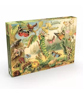 Puzzle Merveilles de la nature – insectes et papillons vintage en pleine nature – chez Assemblez-Moi à Langon