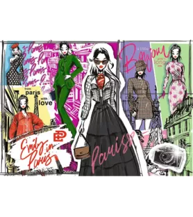 Puzzle Emily in Paris 1000 pièces Trefl – illustration mode parisienne – disponible à Langon