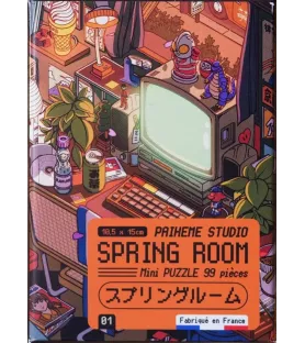 Mini Puzzle Spring Room (Paiheme Studio) – chambre cosy rétro et écran CRT – chez Assemblez-Moi