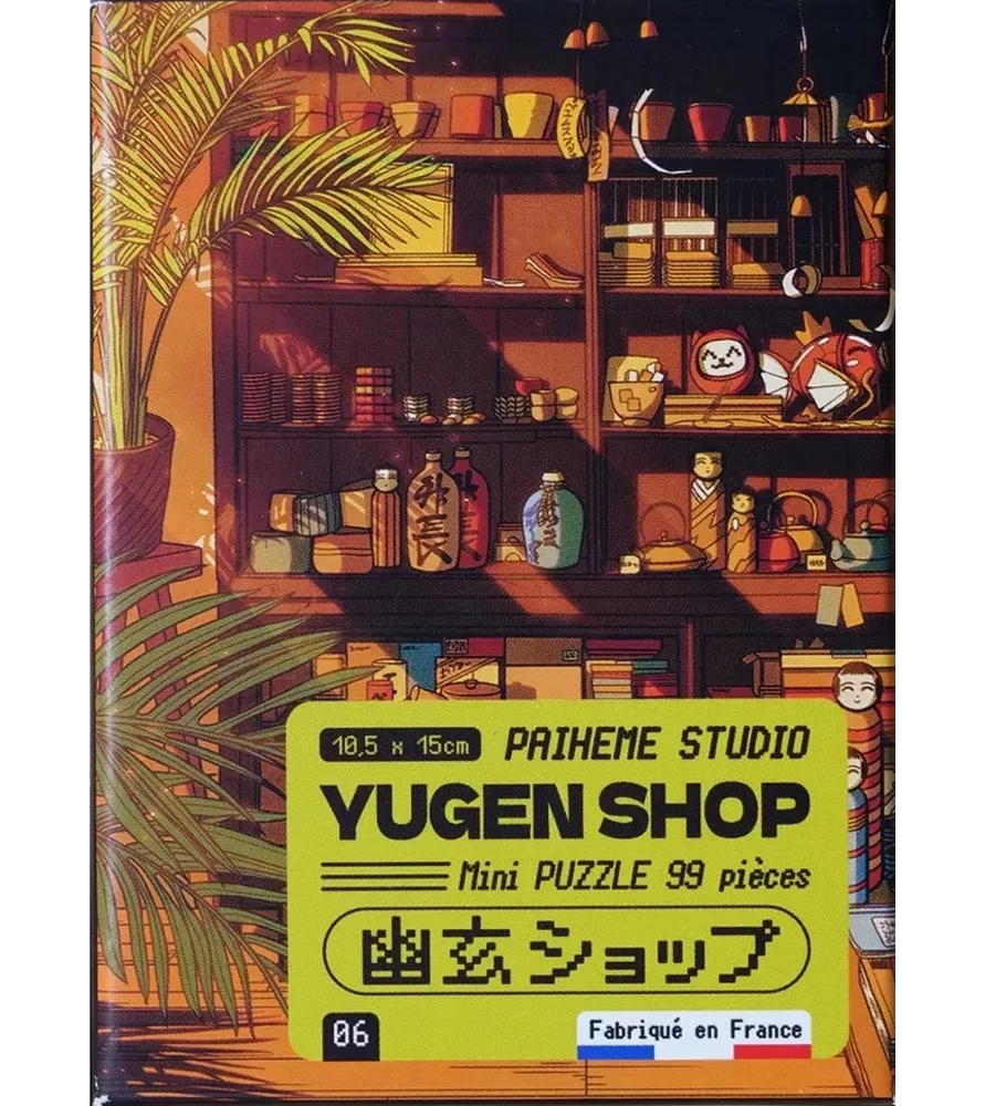 Mini Puzzle Yugen Shop (Paiheme Studio) – boutique japonaise et étagères d’objets – chez Assemblez-Moi