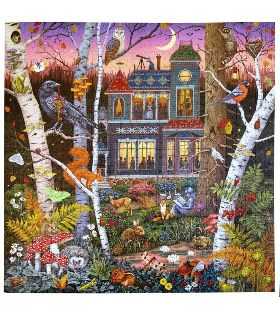 Puzzle Alchemist’s Forest – manoir et forêt mystérieuse 1000 pièces (eeBoo) – chez Assemblez-Moi