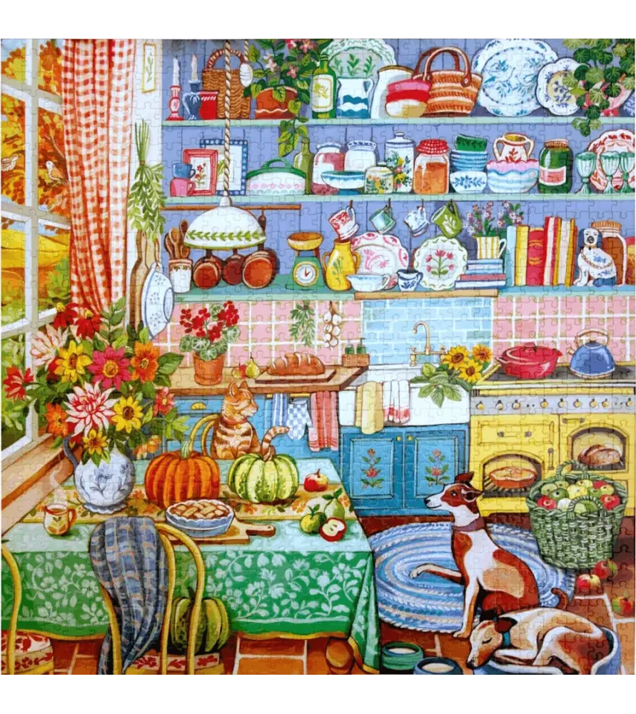 Puzzle Harvest Kitchen – cuisine d’automne 1000 pièces (eeBoo) – chez Assemblez-Moi