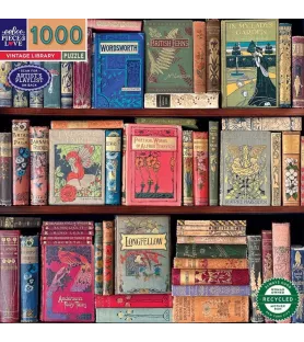 Puzzle Vintage Library eeBoo 1000 pièces bibliothèque de livres anciens – chez Assemblez-Moi