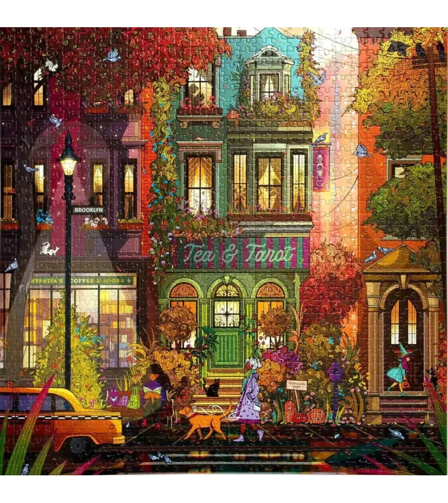 Puzzle Fall in Brooklyn eeBoo 1000 pièces boîte automnale – chez Assemblez-Moi